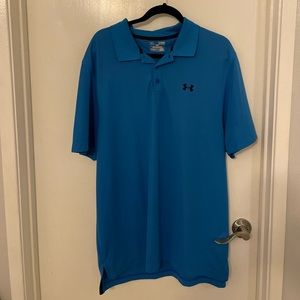Under Armour XL Mens Blue Mens Golf Shirt